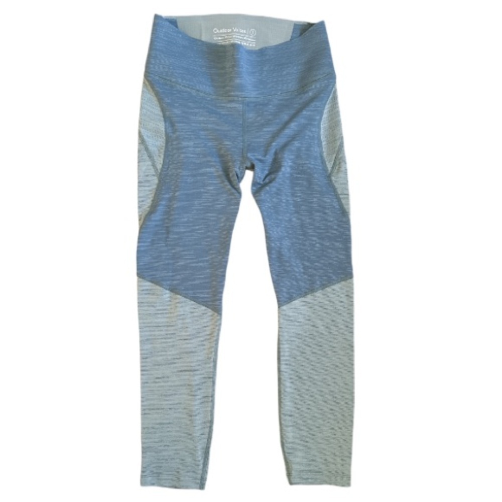 Outdoor Voices TechSweat 3/4 Two-Tone Leggings Slate/Provincial Blue Size S